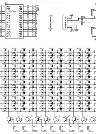 DIY Fan shaped Music Spectrum LED Rhythm Light Electronic Kit PCB SMD Component Soldering Kit MCU Audio Signal Conversion DC5V DIY Electronic Kit