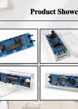 DIY Digital Clock Kit Display Date Week Temperature Alarm DS1302 Soldering Project Learning Practice Solder Diy Electronic Kit