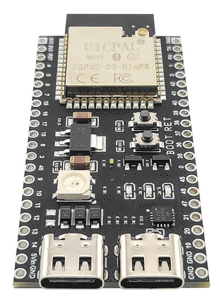 Placa de desarrollo IPEX ESP32-S3 con módulo WiFi BT de 2.4G para IA Internet de las cosas ESP32-S3WROOM1 N16R8 MCU Módulo electrónico de 44 pines Type-C 8M PSRAM