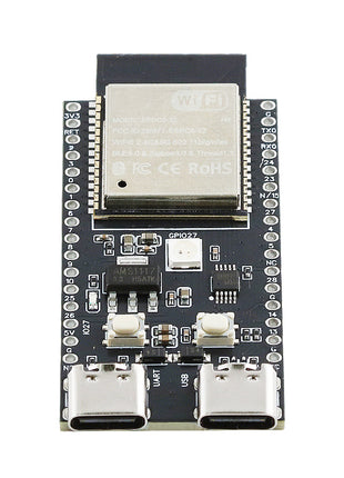 Placa de desarrollo ESP-32 C5 Módulo WiFi de doble frecuencia 2.4G y 5GHz ESP32-C5-DevKitC-1 N4 4MB Flash WIFI6 CH343 Módulo electrónico TYPE-C de 32 pines
