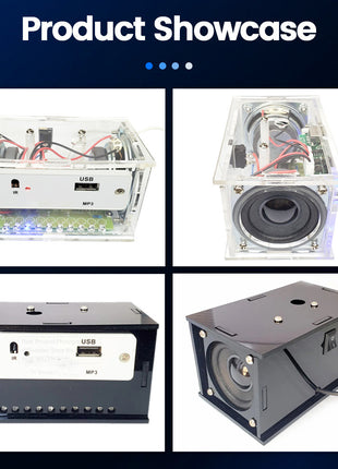 Kit de altavoces Bluetooth DIY, proyecto de soldadura DIY, ensamblaje de soldadura, kit electrónico DIY, altavoces 2*3W, kit electrónico DIY