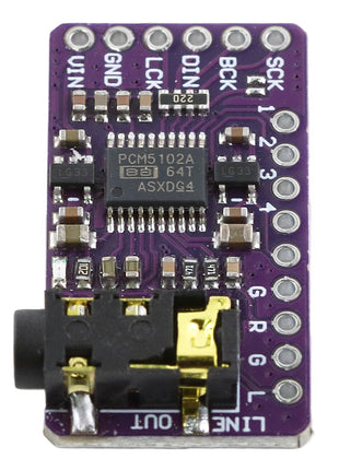 PCM5102 Stereo Audio DAC Decoder Board, I2S IIS Microcontroller Audio Module Electronic Module