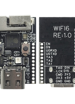 Módulo de desarrollo WiFi 6 ESP32-C6 Placa de desarrollo WiFi con oscilador de cristal de 32.768, LED RGB, núcleo RISC-V de 32 bits, Flash de 4 MB ESP-32 C6 Módulo electrónico