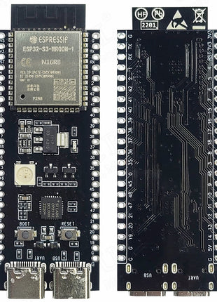 Placa de desarrollo ESP32-S3-DevKitC-1 Módulo WiFi BT 2.4G para Arduino 8MB PSRAM 16MB FLASH N16R8 44 pines CP2102 Tipo-C Módulo electrónico ESP-32 S3