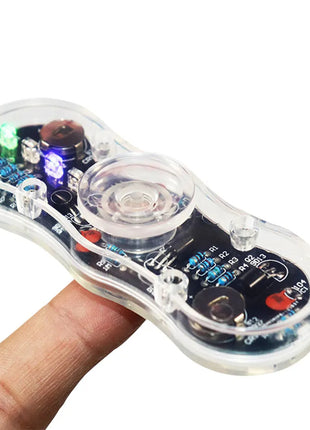 DIY LED Fidget Top Assembly Finger Rotate Toy Soldering Project Practice Solder Colour Light DIY Electronic Kit with CR927 DIY Electronic Kit