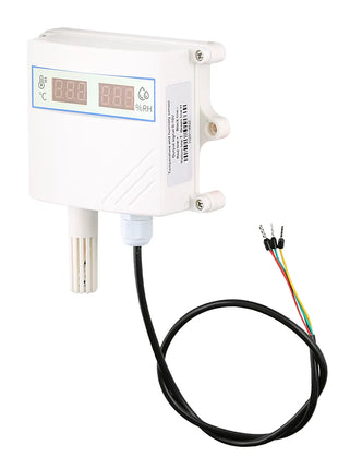 Digital Display Transmitter with Temperature Humidity Sensor Probe RS485 Analog 0-5V 0-10V 4-20mA Waterproof Temperature Sensor Module