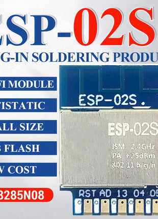 ESP-02S Serial Wireless 2.4G Wifi Module Transceiver for Smart Home Industrial IoT 1MB Flash ESP 02S ESP8285 Electronic Module