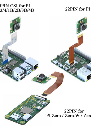 IMX708 Camera Module for Raspberry Pi 5 4 4B 3B+ ZERO 2 W HD 12MP Auto focus 75 120 Degree Night Vision NO IR 22PIN CSI 15PIN Camera Module