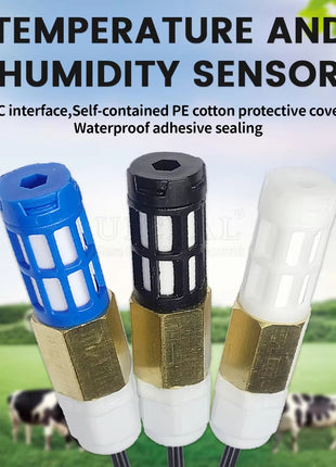 1M I2C Output SHT20 SHT30 SHT40 SHTC3 Temperature Humidity Sensor Module Probe Cable Waterproof Digital Capacitance Sensors Sensor Module