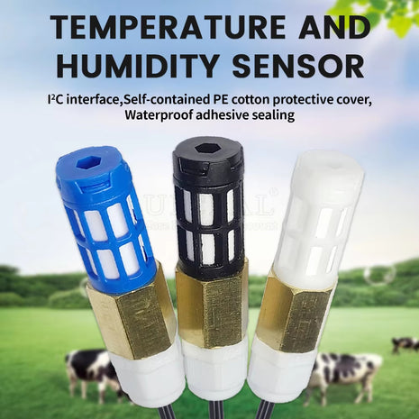 1M I2C Output SHT20 SHT30 SHT40 SHTC3 Temperature Humidity Sensor Module Probe Cable Waterproof Digital Capacitance Sensors Sensor Module