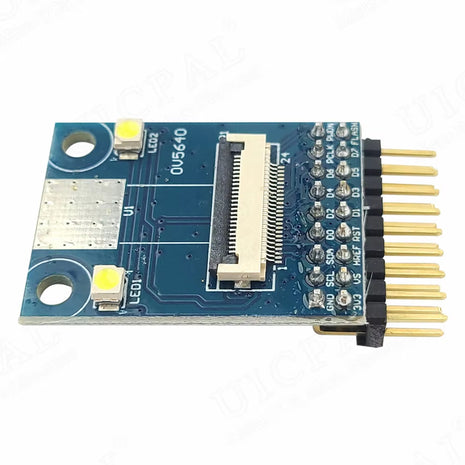 OV5640 Camera Module Adapter Board with Double Flash Light Control Development Board 8-Bit SCCB IIC Port 18PIN RGB YUV JPEG Camera Module