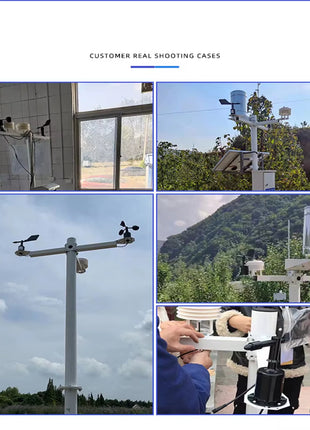 60m/s Weather Station Outdoor 3 Cup Anemometer Sensor Polycarbon Fiber Wind Speed Wind Direction Sensor Output RS485 4-20MA 0-5V Sensor Module