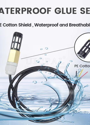 1M I2C Output SHT20 SHT30 SHT40 SHTC3 Temperature Humidity Sensor Module Probe Cable Waterproof Digital Capacitance Sensors Sensor Module