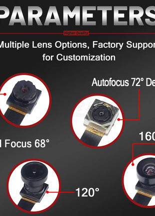 OV5640 Camera Module 78MM 68 72 120 160 Degree Auto Focus AF High-definition 5 Million Pixels 24PIN DVP MIPI Interface Camera Module