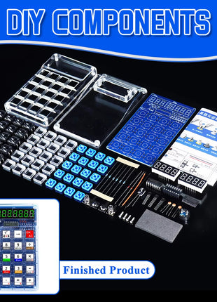 Kit electrónico DIY Calculadoras de tubos digitales LED Conteo de resistencias de anillo de color 51 Microcontrolador Práctica de soldadura Kits de proyectos de electrónica Kit electrónico DIY