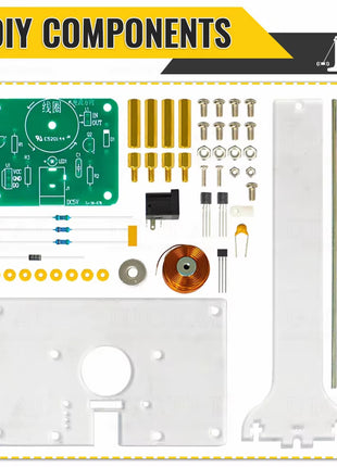 Suministro de kit electrónico experimental de columpio electromagnético DIY con LED intermitente con detección, kit electrónico DIY, práctica de soldadura, kit electrónico DIY de 5V