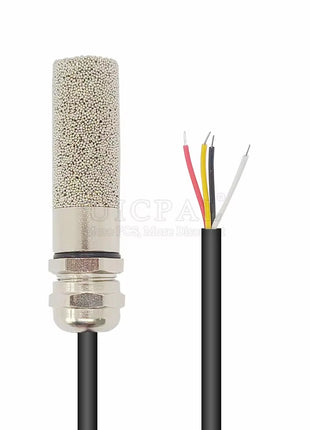 emperature Humidity Sensor Probe Cable Metal Head Digital Capacitance Sensors 1M Length I2C Output SHT20 SHT30 SHT40 SHTC3 Sensor Module