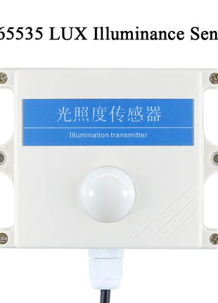 0-200000LUX Illuminance Sensor with OLED Display Light Intensity Monitoring Modbus-RTU RS485 4-20mA 0-10V Illumination Meter Sensor Module
