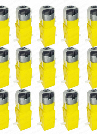 20PCS DC 3V-8V Robot Coche Inteligente Doble Eje Engranaje Motor DC Reductor TT Módulo para Coche Robot 1:48 Kit Electrónico DIY