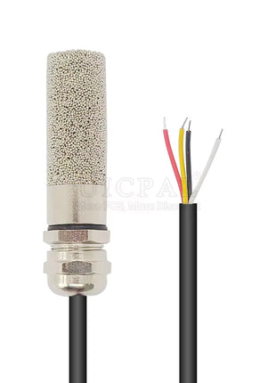 emperature Humidity Sensor Probe Cable Metal Head Digital Capacitance Sensors 1M Length I2C Output SHT20 SHT30 SHT40 SHTC3 Sensor Module
