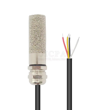 emperature Humidity Sensor Probe Cable Metal Head Digital Capacitance Sensors 1M Length I2C Output SHT20 SHT30 SHT40 SHTC3 Sensor Module