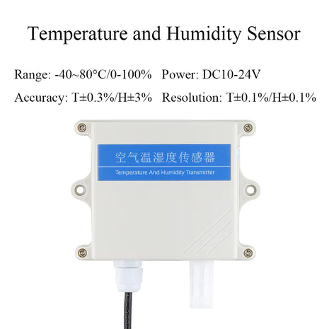 PE Probe Temperature and Humidity Sensor Module with OLED Display ModBus RTU RS485 4-20mA 0-10V Industrial Sensors Transmitter Sensor Module