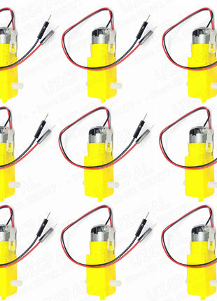 20PCS DC 3V-8V Robot Coche Inteligente Doble Eje Engranaje Motor DC Reductor TT Módulo para Coche Robot 1:48 Kit Electrónico DIY