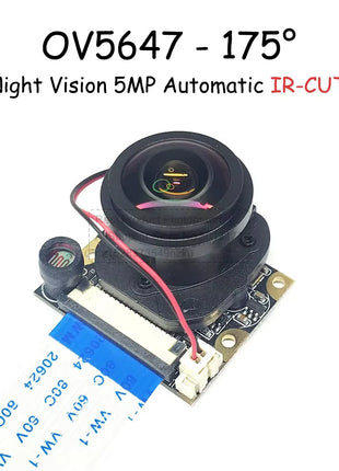 OV5647 Camera Module for Raspberry Pi 3B 4B 3B+ Adjustable Focus 120 130 200 160 Degree 3.6MM HD 5 Million Pixel Night Vision Camera Module
