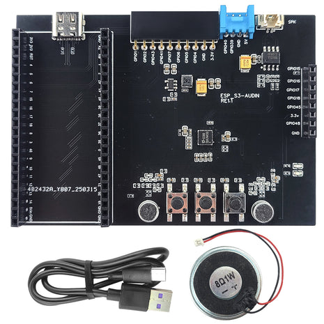 Placa de desarrollo ESP32-S3 para interacción de voz AI con micrófono de 192 kHz, altavoz, módulo BT WiFi N16R8, GPIO DIY, SPI ES8388, módulo electrónico
