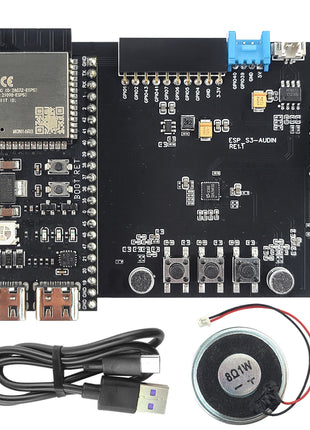 Placa de desarrollo ESP32-S3 para interacción de voz AI con micrófono de 192 kHz, altavoz, módulo BT WiFi N16R8, GPIO DIY, SPI ES8388, módulo electrónico