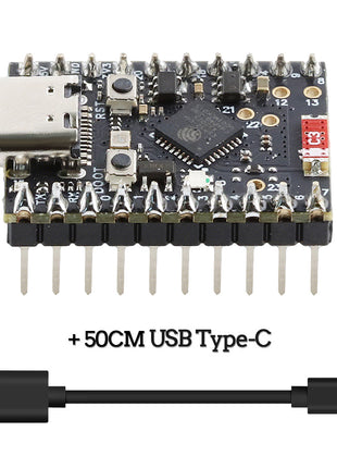 MINI Placa de desarrollo ESP32-C6 Módulo Wifi6 N4 BT con oscilador de cristal RISC-V de 32 bits 4 MB FLASH Kit soldado C6 de baja potencia Módulo electrónico