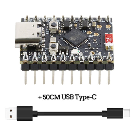 MINI Placa de desarrollo ESP32-C6 Módulo Wifi6 N4 BT con oscilador de cristal RISC-V de 32 bits 4 MB FLASH Kit soldado C6 de baja potencia Módulo electrónico