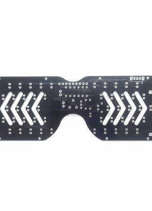 DIY LED Glasses Electronic Kit DIY Soldering Project Practice Solder Assembly Sound Control Diode Flash Light Eyeglasses
