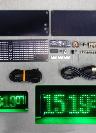 DIY Digital Dot Matrix Clock Electronic Kit LED Lighting DIY Electronic Kit
