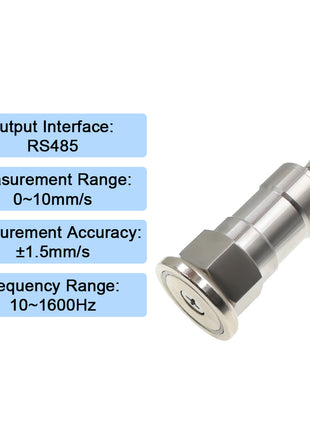 Triaxial Vibration Temperature Transducer RS485 for Fan Pump Bearing Fault Monitoring