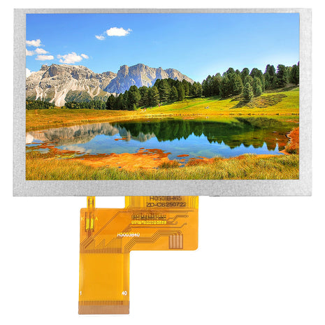 5 Inch TFT LCD Display Module 800*480 RGB IPS 40Pin 3.3V ILITTEK Driver 500 Illumination Capacitive Resistance Touch Screen OLED LCD Module