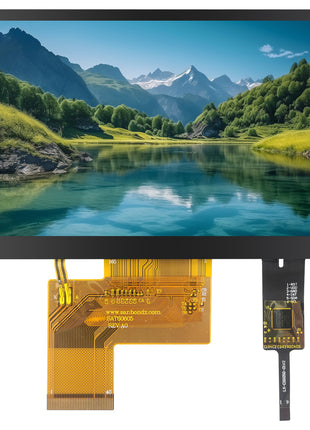 5 Inch TFT LCD Display Module 800*480 RGB IPS 40Pin 3.3V ILITTEK Driver 500 Illumination Capacitive Resistance Touch Screen OLED LCD Module