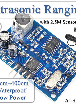 for AJ-SR04M Ultrasonic Ranging Sensor Module Waterproof with 2.5M Cable Probe Distance Measuring Sensor for Arduino 20-450CM Electronic Module